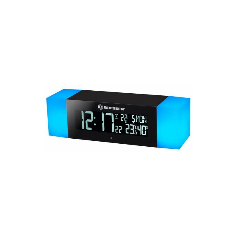 Bresser Reloj despertador con luz, radio FM y función Bluetooth