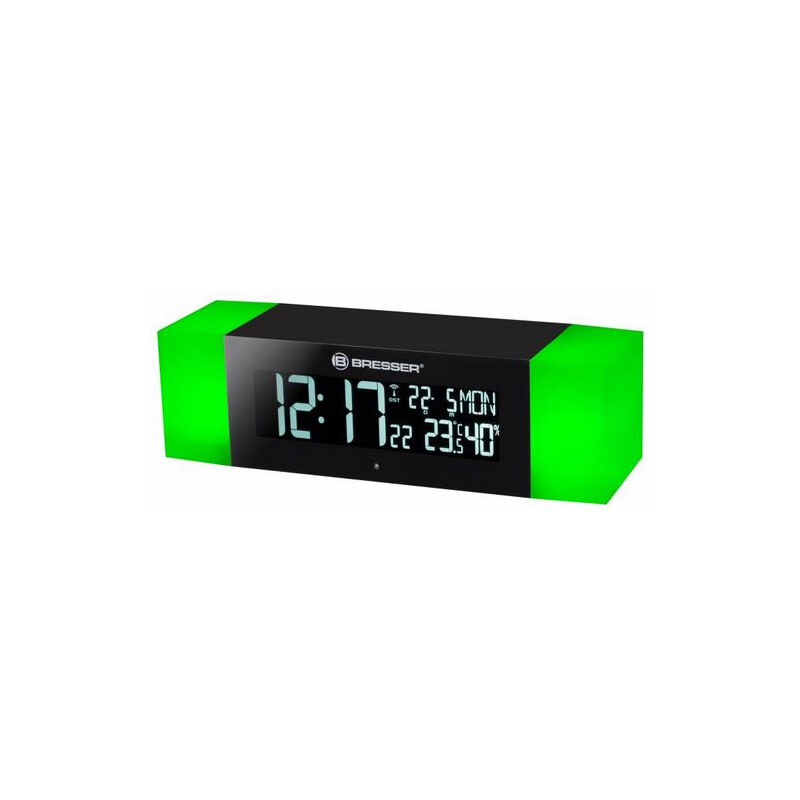 Bresser Reloj despertador con luz, radio FM y función Bluetooth