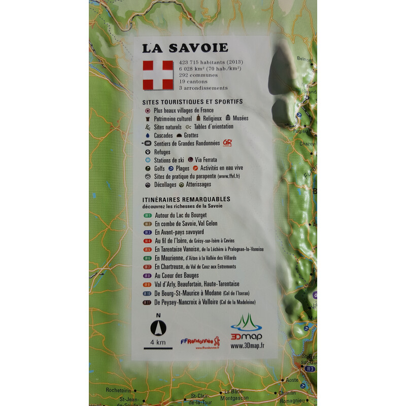 3Dmap Mapa regional La Savoie
