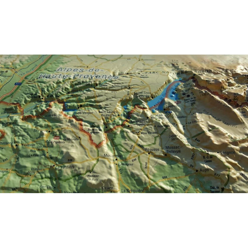 3Dmap Mapa regional Le Var