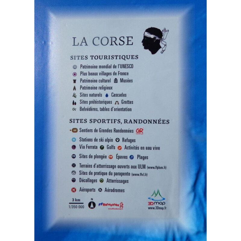 3Dmap Mapa regional La Corse