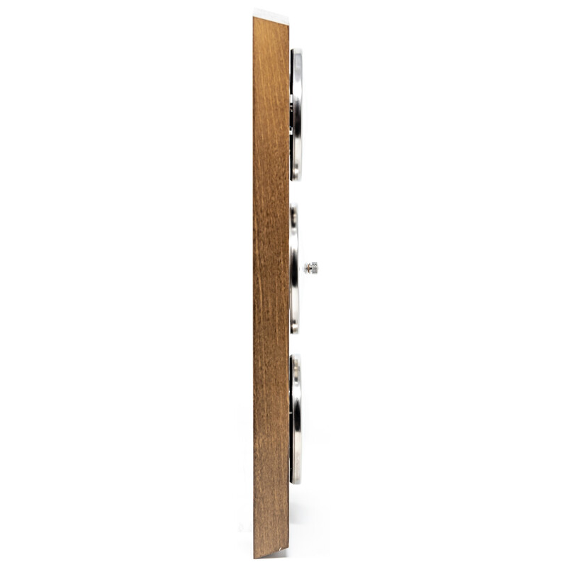 Fischer Estación meteorológica de madera de roble rústico