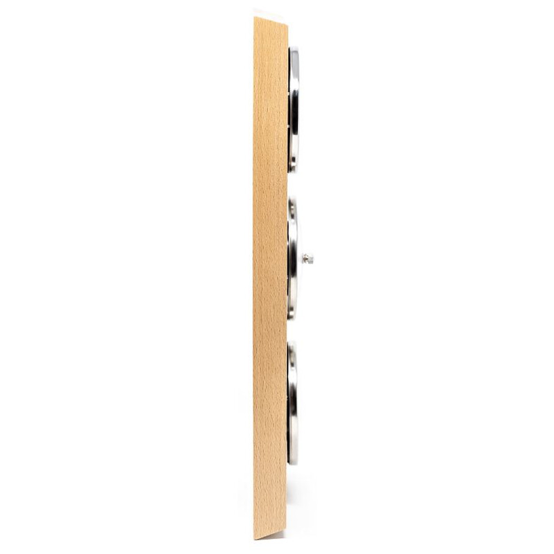 Fischer Estaciones meteorológicas de madera de haya natural