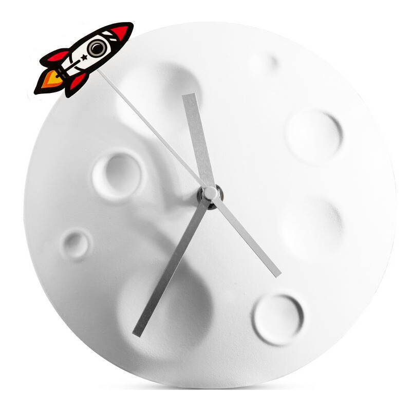 suck UK Reloj Rocket Moon Clock