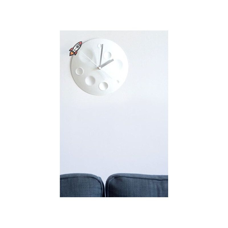 suck UK Reloj Rocket Moon Clock