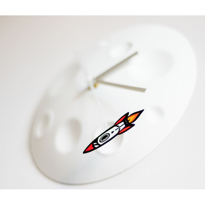 suck UK Reloj Rocket Moon Clock