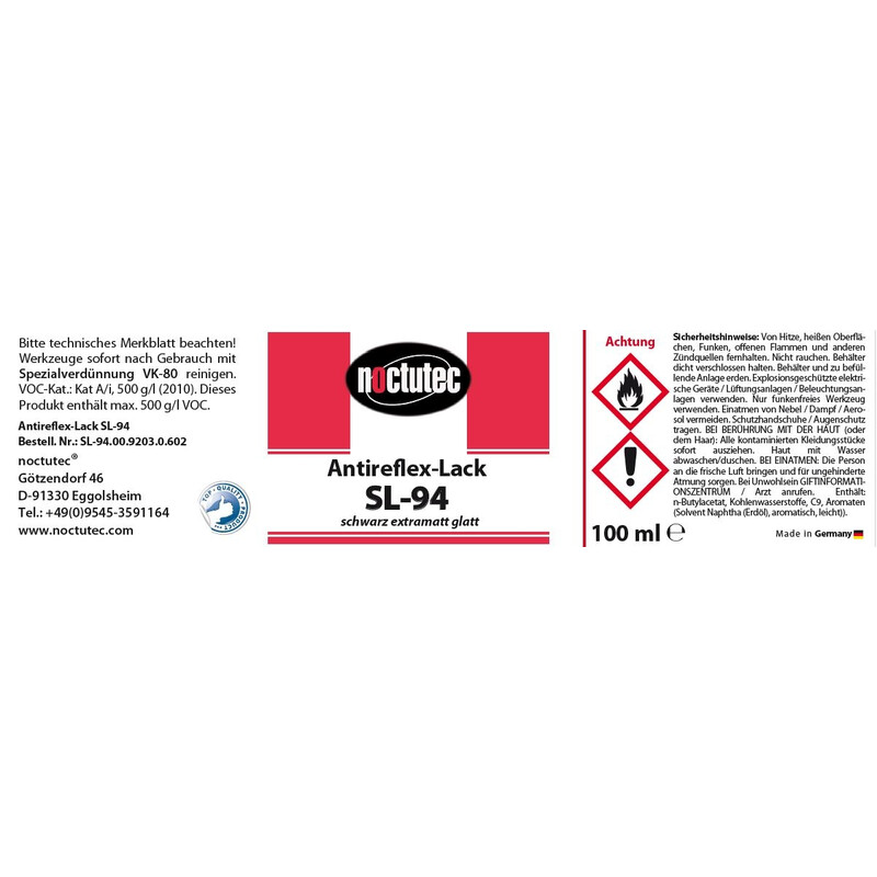 noctutec Laca Antireflex SL-94 lisa 100 ml