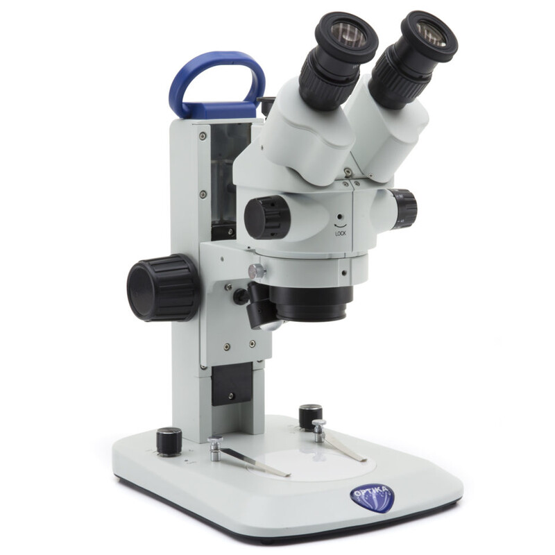 Optika Microscopio stereo zoom SLX-3, zoom 7-45x, LED, distancia de trabajo 100 mm, trino