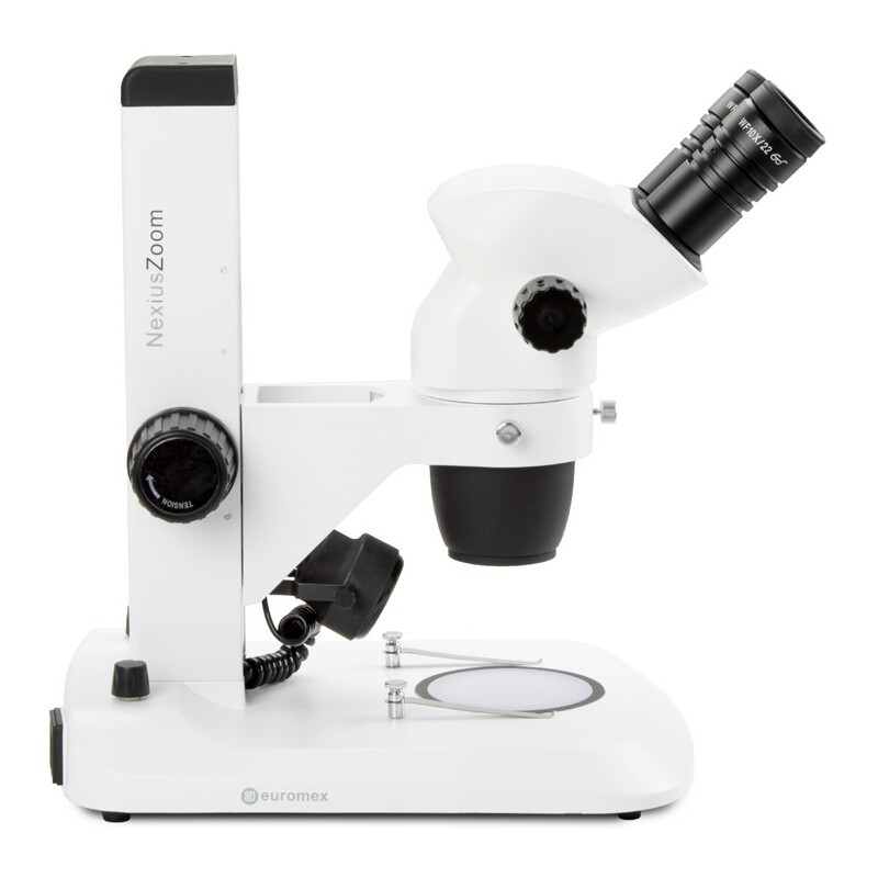 Euromex Microscopio stereo zoom NZ.1902-S, 6.7-45x, Barra dentada, Luz incidente y transmitida, bino