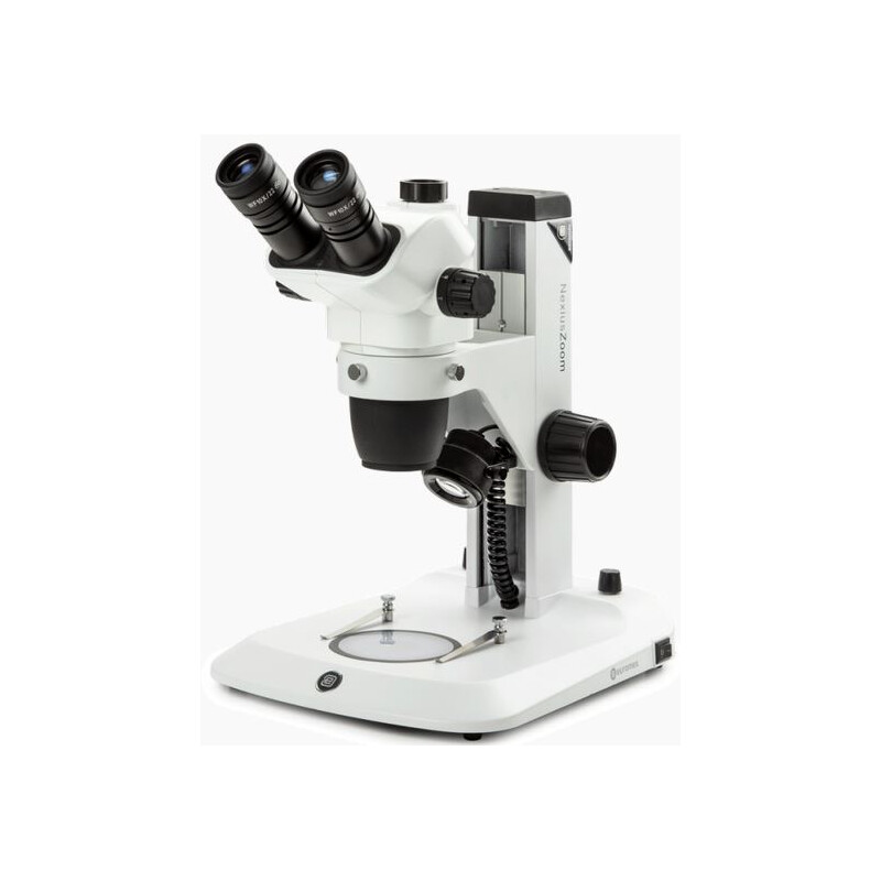 Euromex Microscopio stereo zoom NZ.1903-S, 6.7-45x,  Zahnstange, Auf-u. Durchlicht, trino
