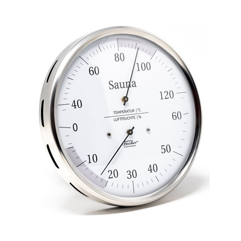 Fischer Estación meteorológica Termohigrómetro de sauna 130 mm