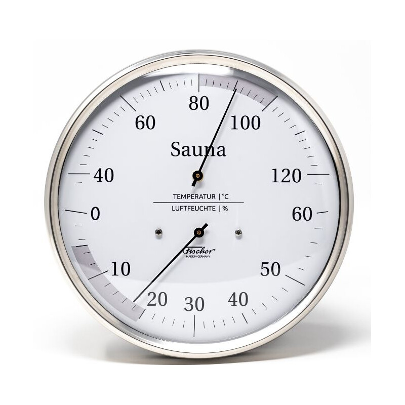 Fischer Estación meteorológica Sauna-Thermohygrometer 130 mm