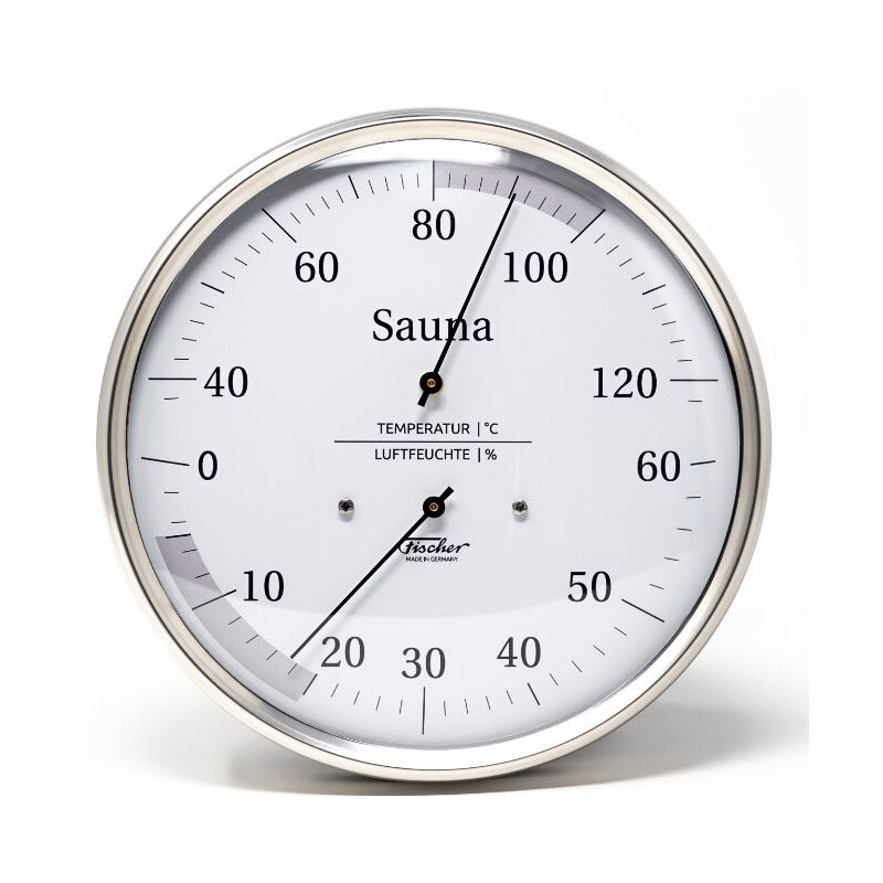 Fischer Estación meteorológica Termohigrómetro de sauna 130 mm