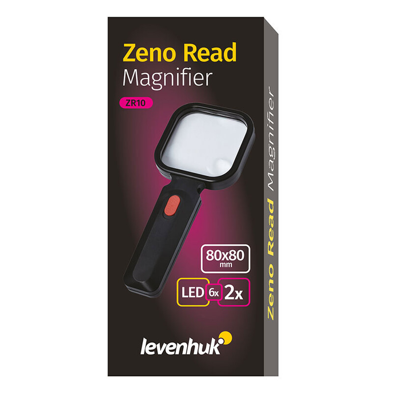 Levenhuk Lupa Zeno Read ZR10 White 80mm 2x / 6x