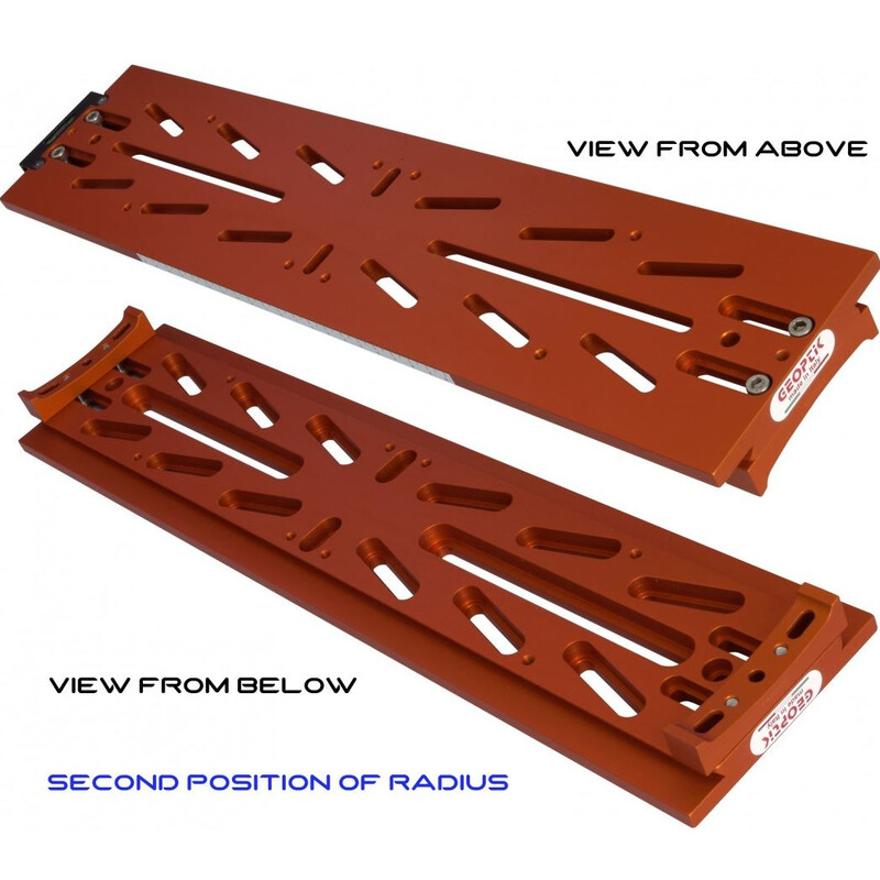 Geoptik Placa cola de milano Losmandy-Style con pedestales de rodamientos para C8
