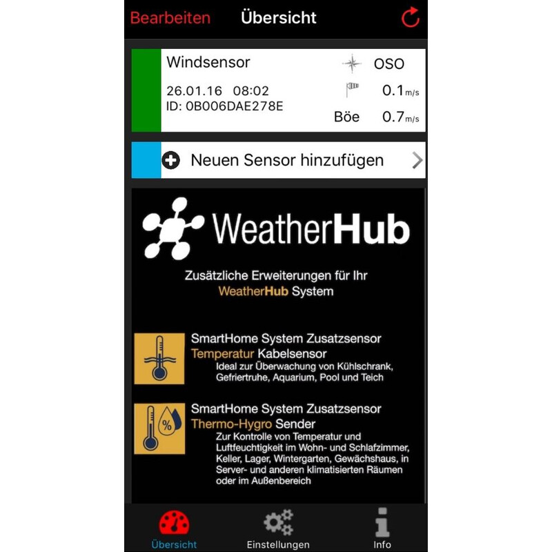 TFA Estación meteorológica WeatherHub Starter-Set with wireless wind meter