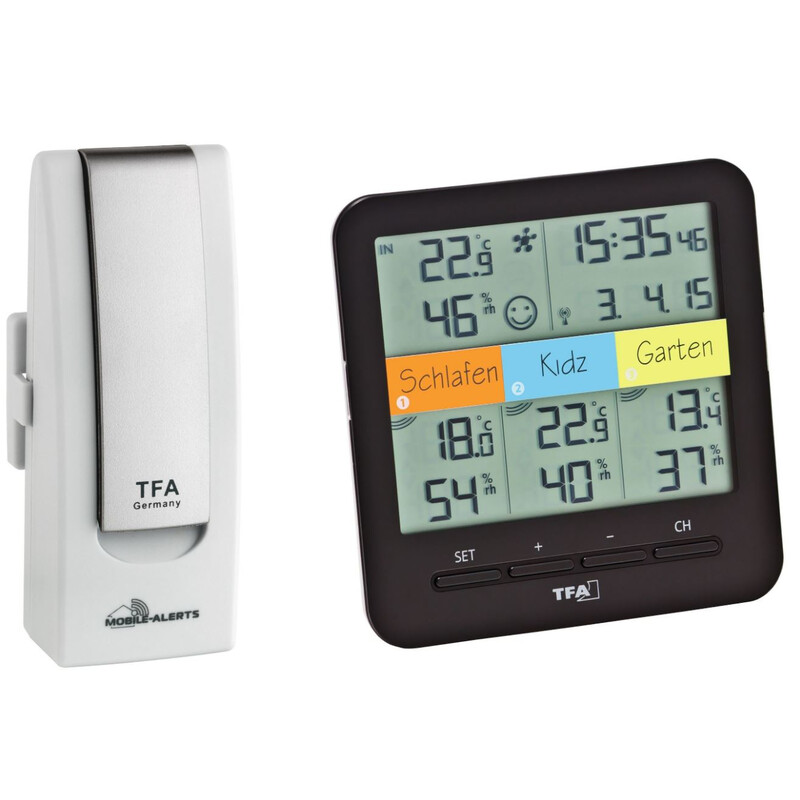 TFA Estación meteorológica Set de inicio WeatherHub con termohigrómetro inalámbrico