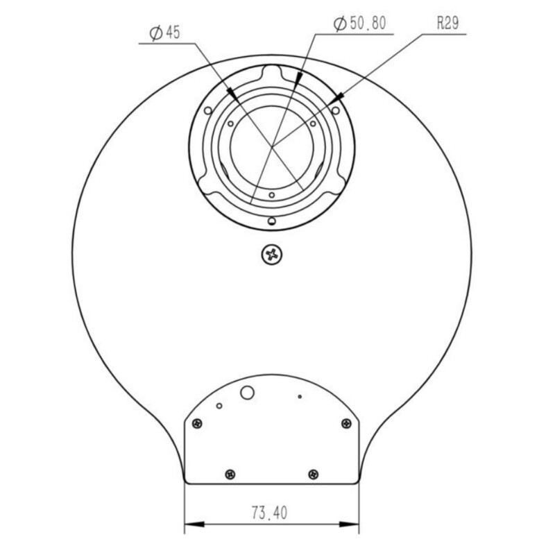QHY Rueda de filtros CFW3M-US 7x 36 mm