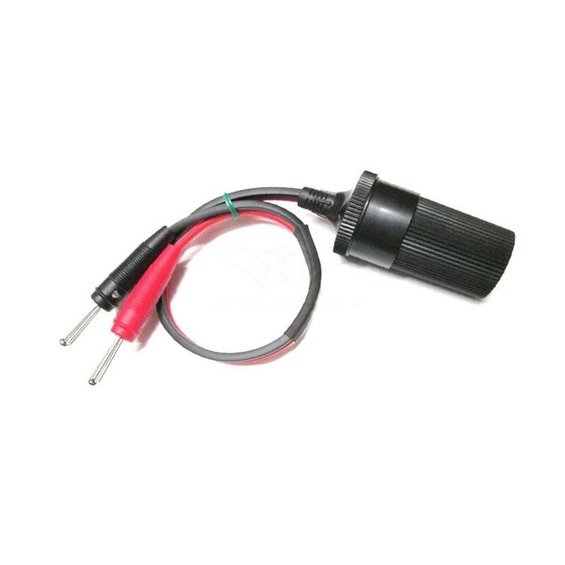 TS Optics Cable adaptador de 12 V de conector banana a encendedor de cigarrillos