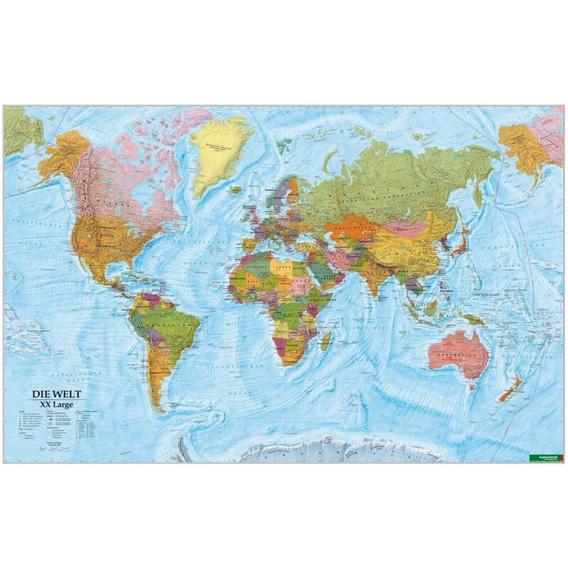 freytag & berndt Mapamundi político (202 x 130 cm)