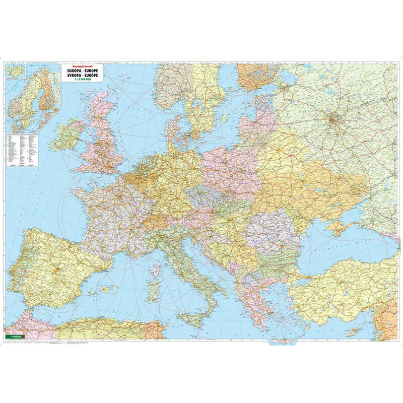 freytag & berndt Mapa continental Europa (127 x 90 cm)