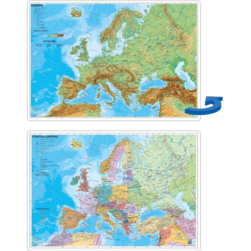 Stiefel Tapetes para escritorio Europa político/físico