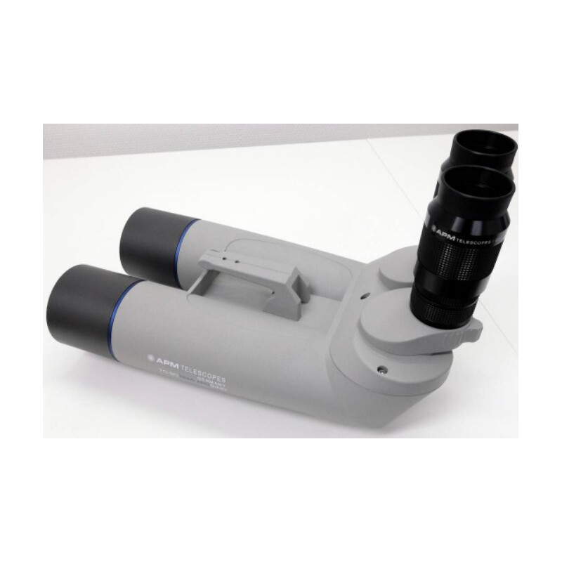 APM Binoculares de 70 mm, 90° no ED 1,25 con oculares UF de 24 mm y maletín