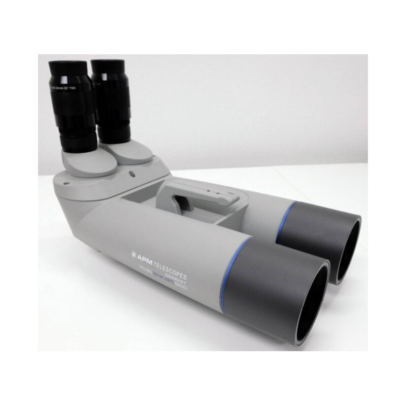 APM Binoculares de 70 mm, 90° no ED 1,25 con oculares UF de 24 mm y maletín