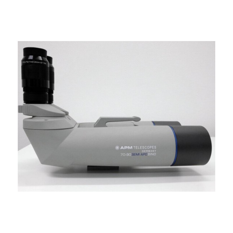 APM Binoculares de 70 mm, 90° no ED 1,25 con oculares UF de 24 mm y maletín