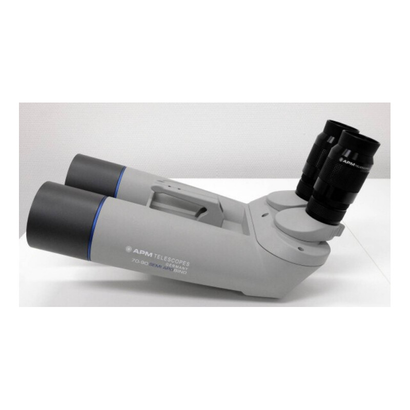 APM Binoculares de 70 mm, 90° no ED 1,25 con oculares UF de 24 mm y maletín