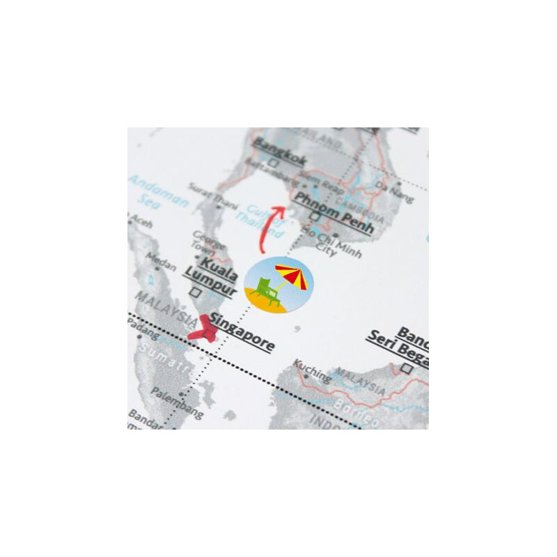 Marmota Maps Pegatinas para Mapamundis