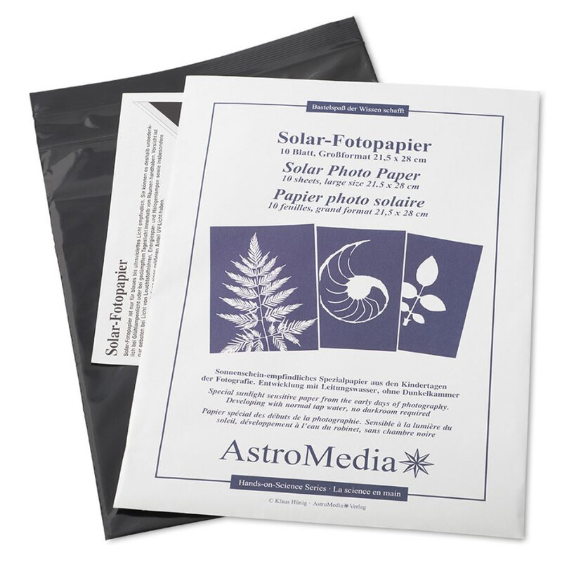 AstroMedia Kit Papel fotográfico solar 21,5 x 28 cm