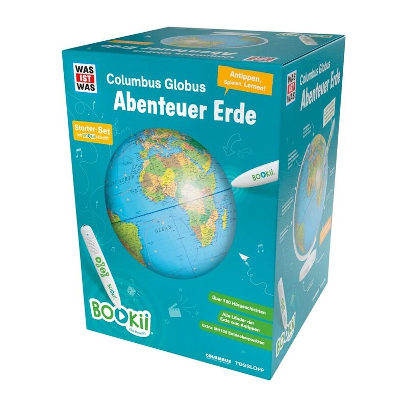 Tessloff-Verlag Globo terráqueo infantil BOOKii Globus mit Stift 34cm