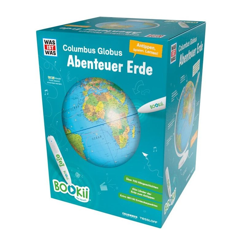 Tessloff-Verlag Globo terráqueo BOOKii (sin lápiz) 34 cm