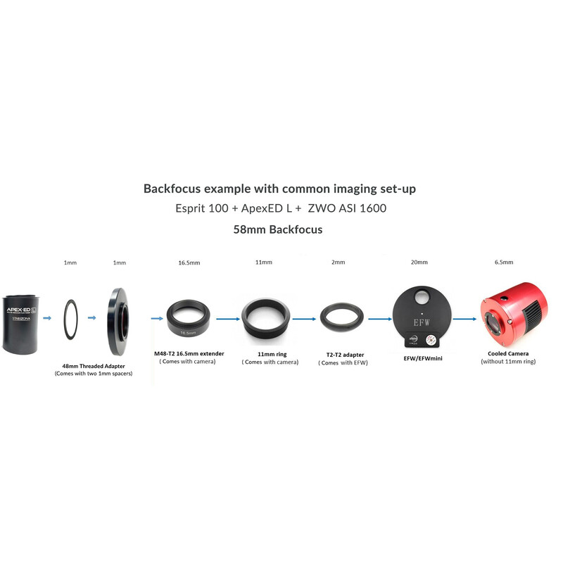 Starizona Adaptador de ocular ApexED Skywatcher Esprit M42