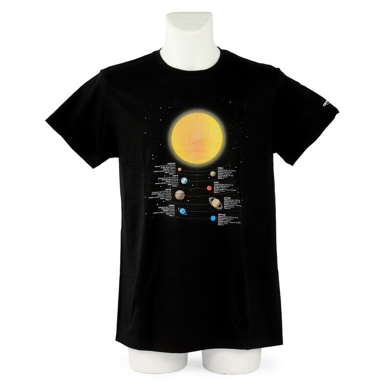 Omegon T-Shirt Camiseta de información sobre los planetas de en talla 2XL