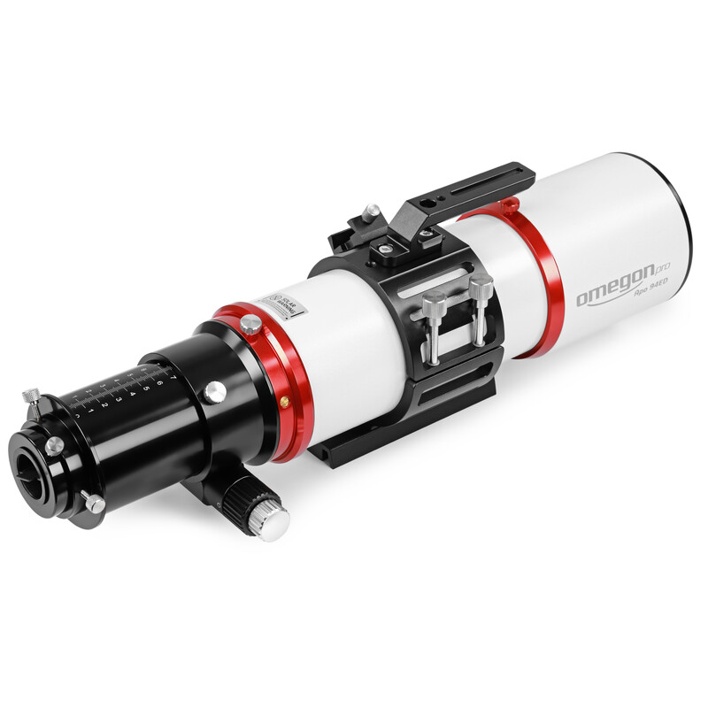 Omegon Refractor apocromático Pro APO AP 94/517 Triplet ED OTA + protocolo de prueba