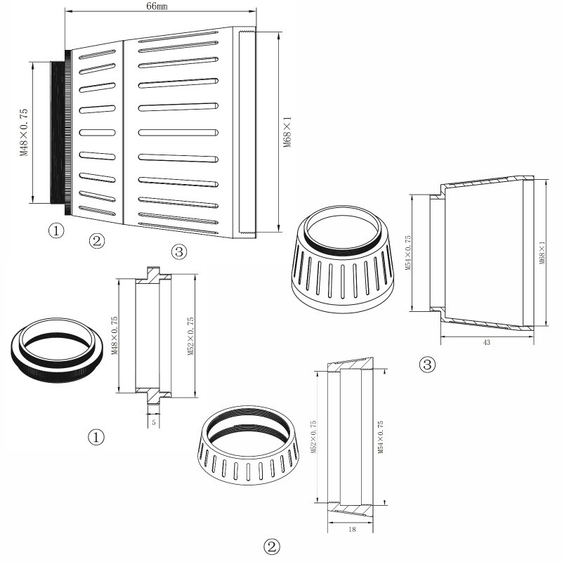 Omegon Refractor apocromático Pro APO AP 72/400 Quintupleto OTA