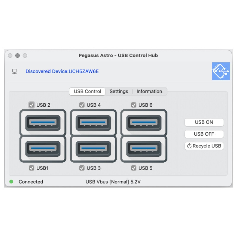 PegasusAstro Concentrador de control USB