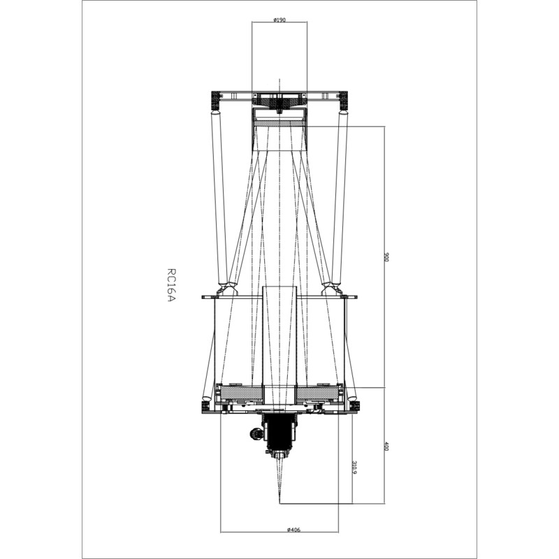 Omegon Espejos Ritchey-Chrétien de 16'' F/8