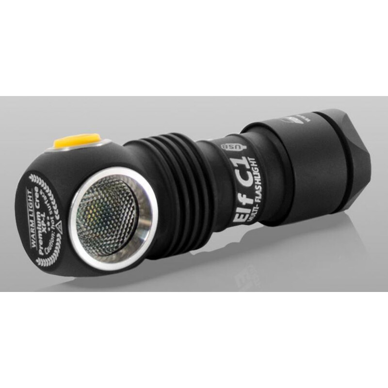 Armytek Linterna de bolsillo/Linterna frontal Elf C1 (luz cálida)