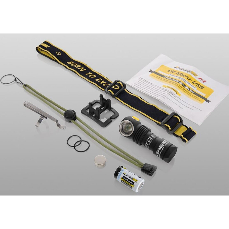 Armytek Linterna de bolsillo/Linterna frontal Elf C1 (luz cálida)