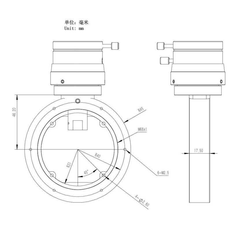 ZWO M68 Off-Axis-Guider