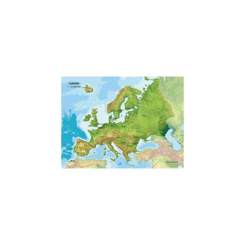 MBM Systems Mapa de Europa, tridimensional real