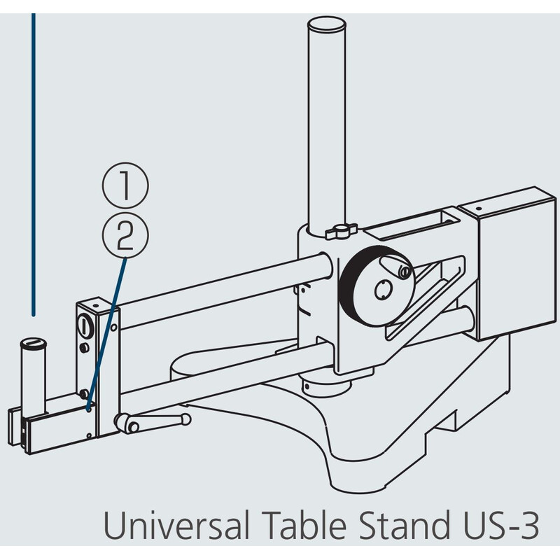 Nikon Base de suspensión sencilla US-3,  double arm Universal Stand, for C-FMAN or SM Focusing Mount