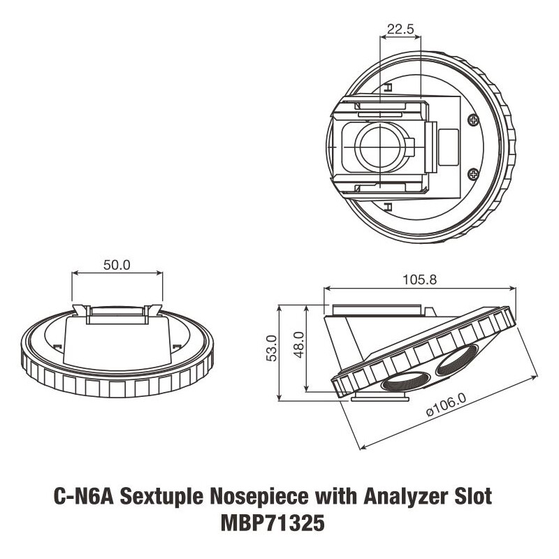Nikon Puente nasal C-NA con ranura para analizador