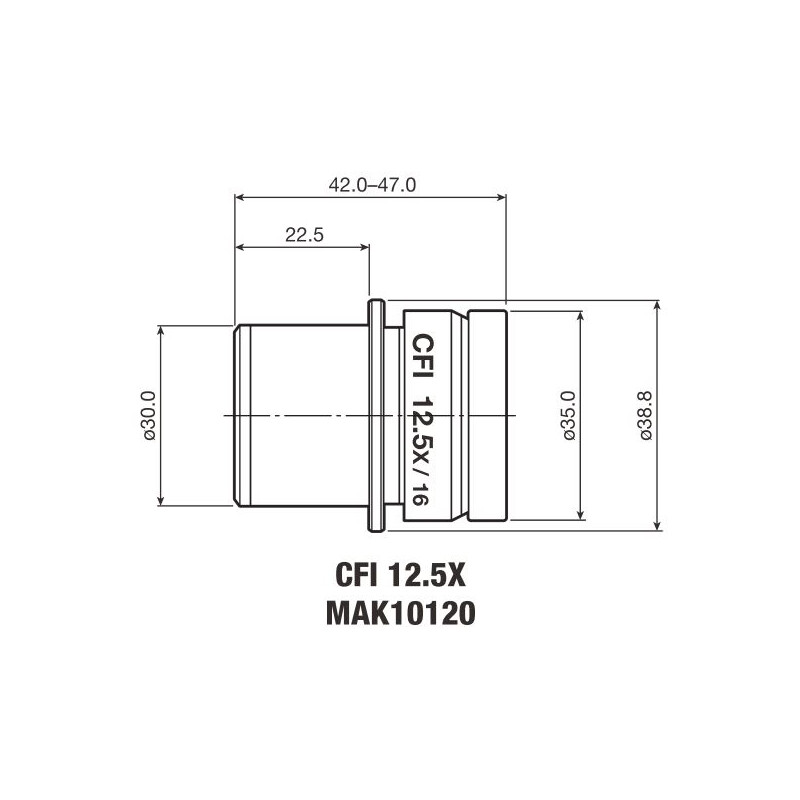 Nikon Ocular CFI Eyepiece 12.5X/16