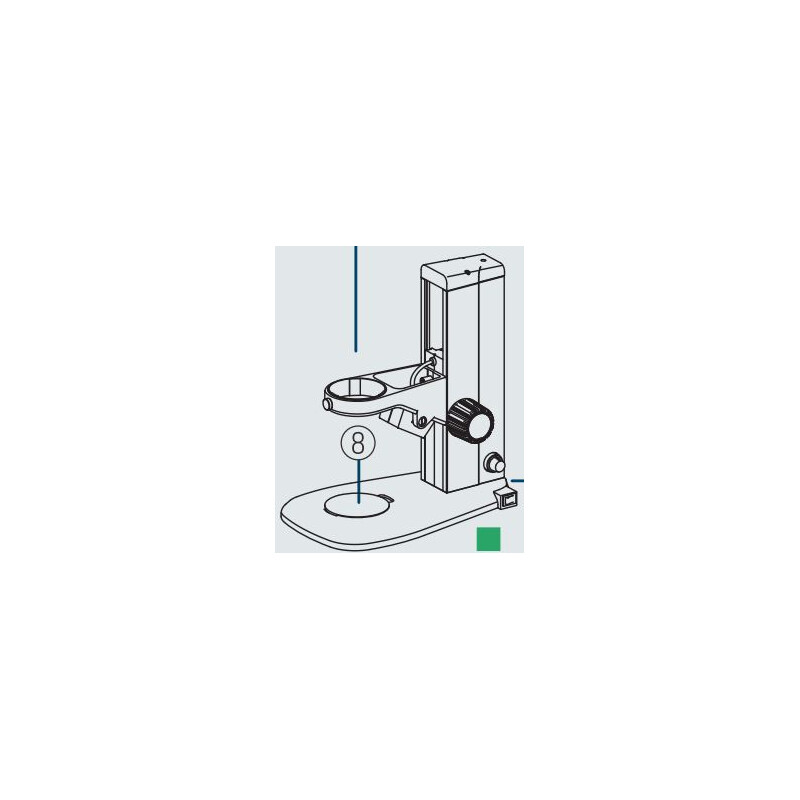 Nikon Microscopio stereo zoom SMZ445, bino, 0,8x-3,5x, 45°, FN21, W.D.100 mm, Luz incidente y transmitida, LED