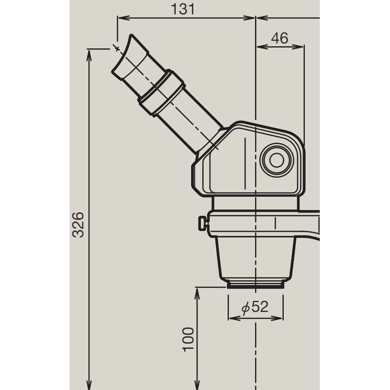 Nikon Microscopio stereo zoom SMZ445, bino, 0,8x-3,5x, 45°, FN21, W.D.100 mm, estativo de un brazo
