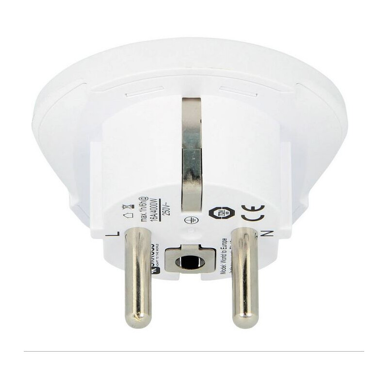 Skross Fuente energética Adaptador de viaje World to Europe